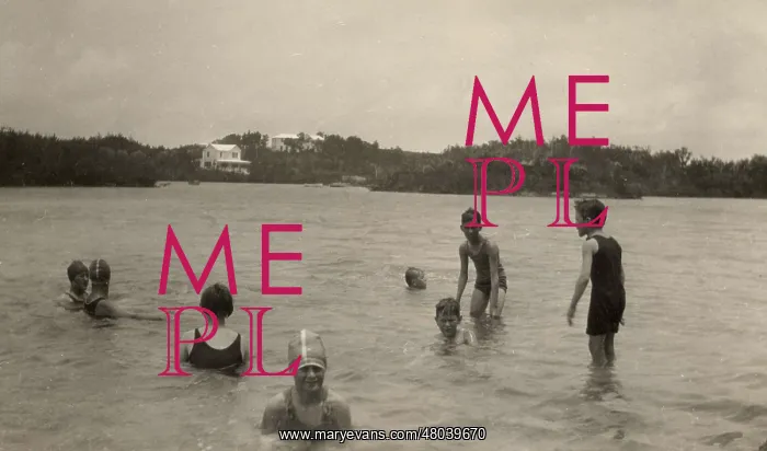 : Wolf cubs taking swimmer's badge test, Bermuda : Wolf cubs taking swimmer's badge test, Bermuda