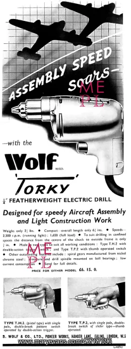  : Wolf Electric Power Tools - Wolf Torky Drill