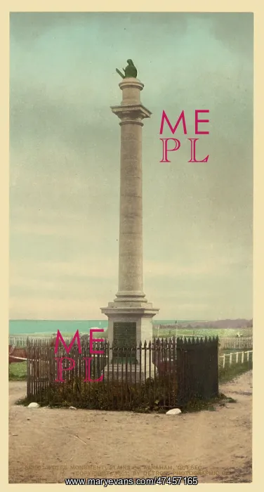 : Wolfe Monument, Plains of Abraham, Quebec : Wolfe Monument, Plains of Abraham, Quebec