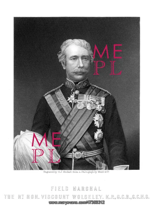  : WOLSELEY. GARNET JOSEPH, first viscount WOLSELEY (1833 - 1913), military commander