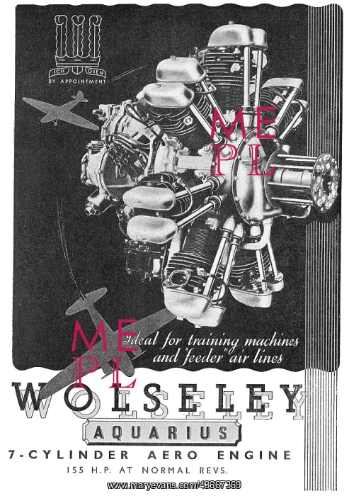 : Wolseley Aquarius Aero Engine : Wolseley Aquarius Aero Engine