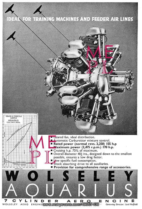 : Wolseley Aquarius Aero Engine : Wolseley Aquarius Aero Engine