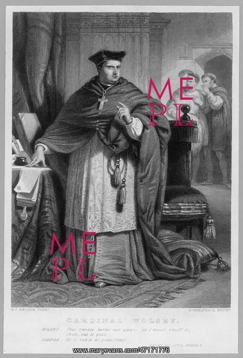 : WOLSEY. CARDINAL THOMAS WOLSEY (1475? - 1530), English prelate : WOLSEY. CARDINAL THOMAS WOLSEY (1475? - 1530), English prelate