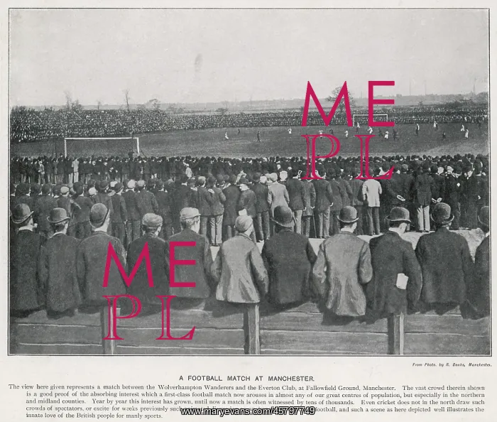 : Wolves Vs Everton - circa 1894 : Wolves Vs Everton - circa 1894
