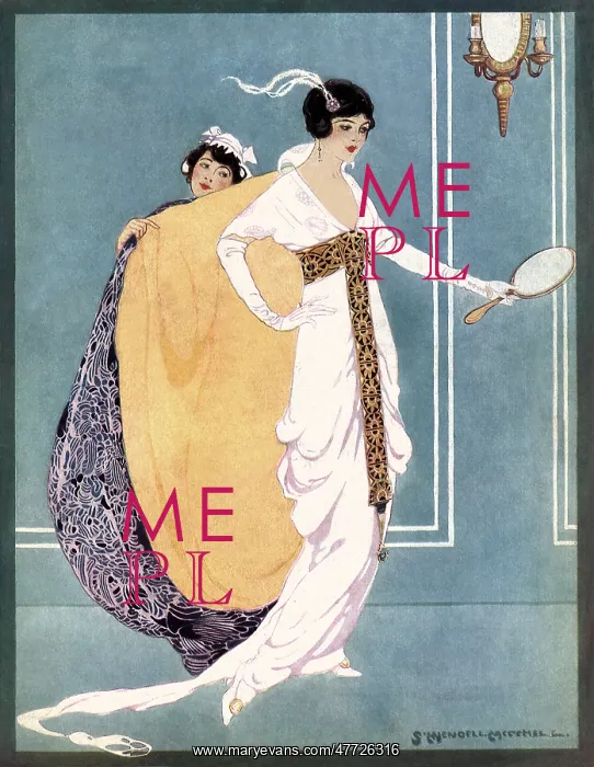 : Woman admires Self in Mirror
