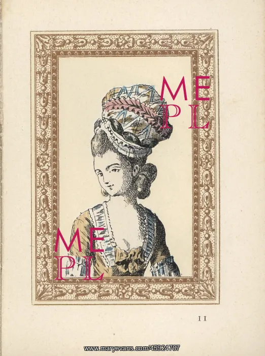: Woman in a bather's bonnet with frills and : Woman in a bather's bonnet with frills and