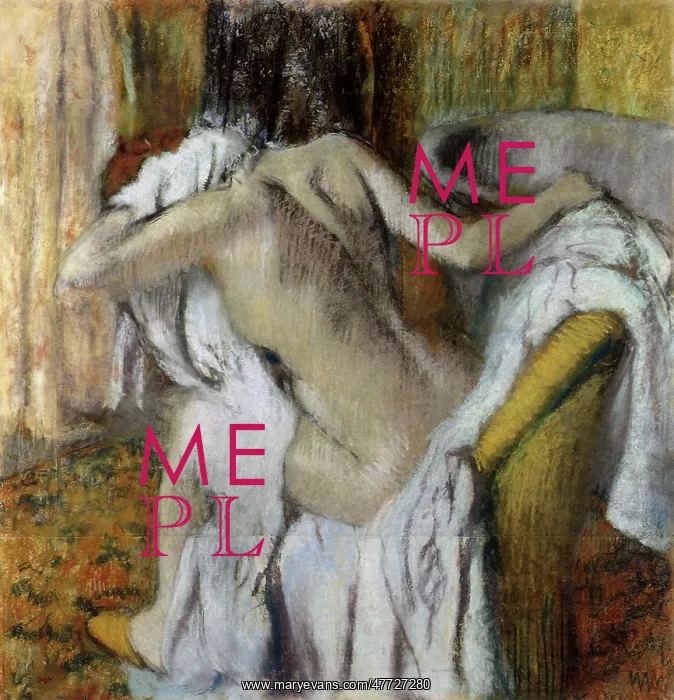  : Woman Bathing, by Degas