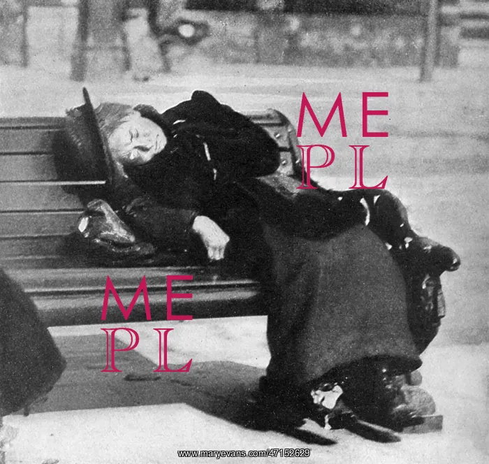  : Woman on a bench