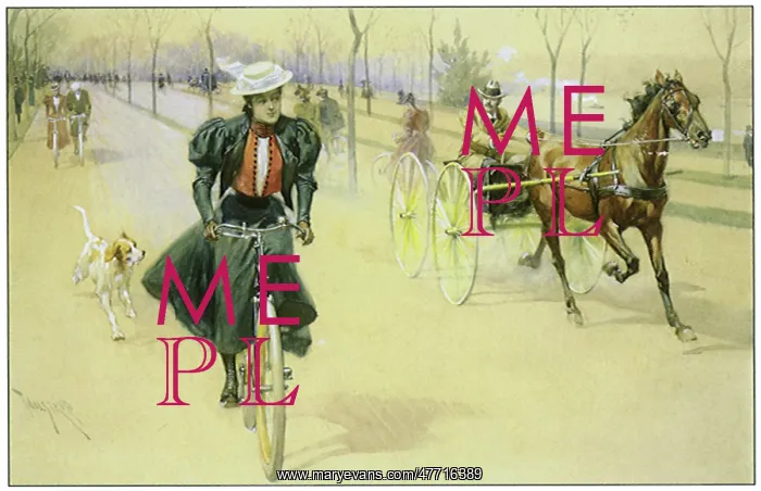  : Woman Bicycling
