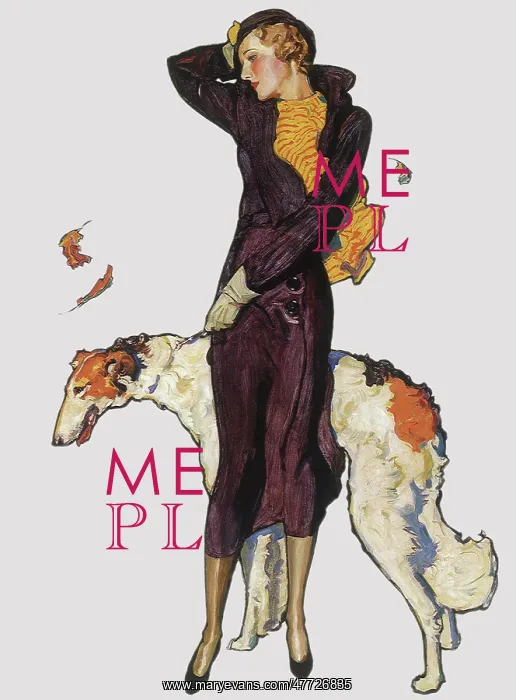  : Woman with Borzoi