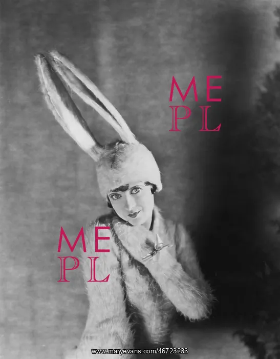 : Woman in bunny costume : Woman in bunny costume