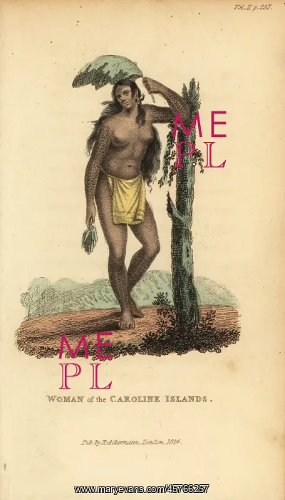 : Woman of the Caroline Islands : Woman of the Caroline Islands