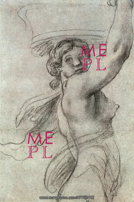 : Woman Carrying a Basket on Her Head, by Carracci : Woman Carrying a Basket on Her Head, by Carracci