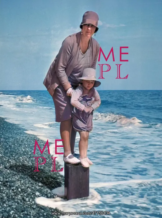 : Woman and child at the seaside : Woman and child at the seaside