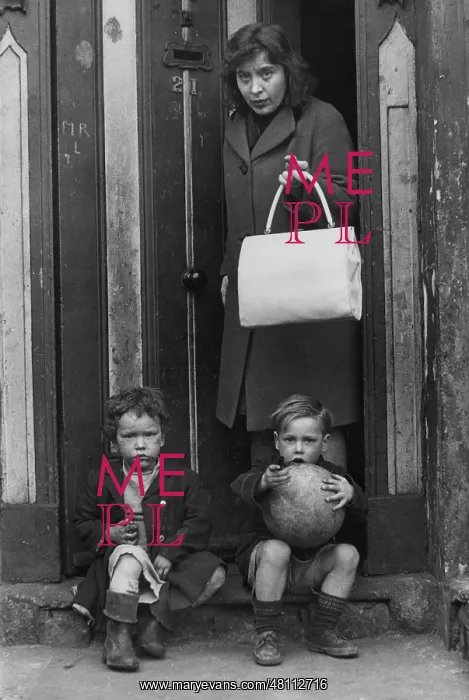 : Woman and two children : Woman and two children