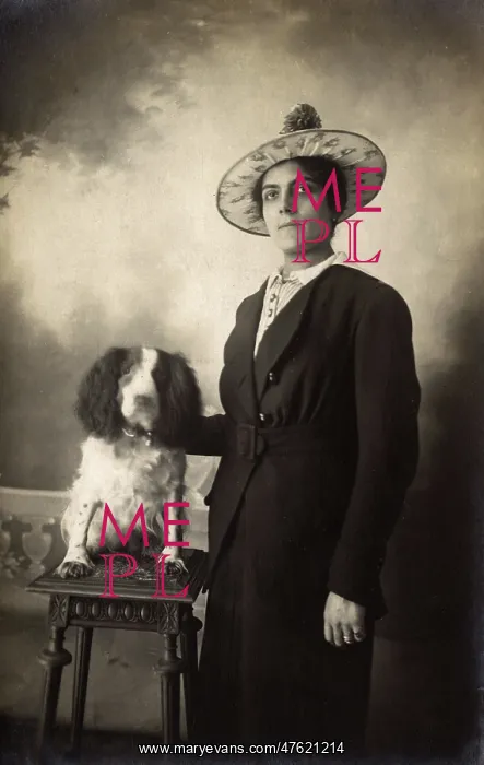  : Woman with Cocker Spaniel