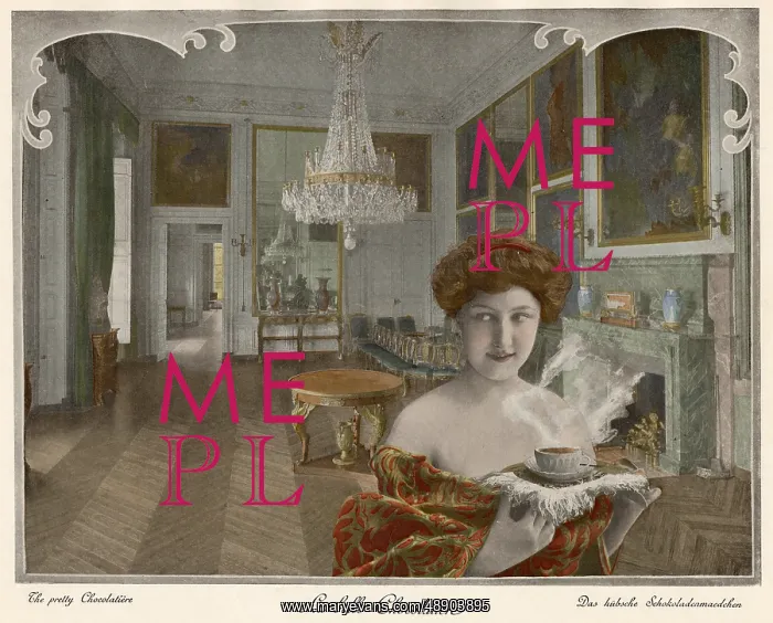 : Woman with cocoa : Woman with cocoa
