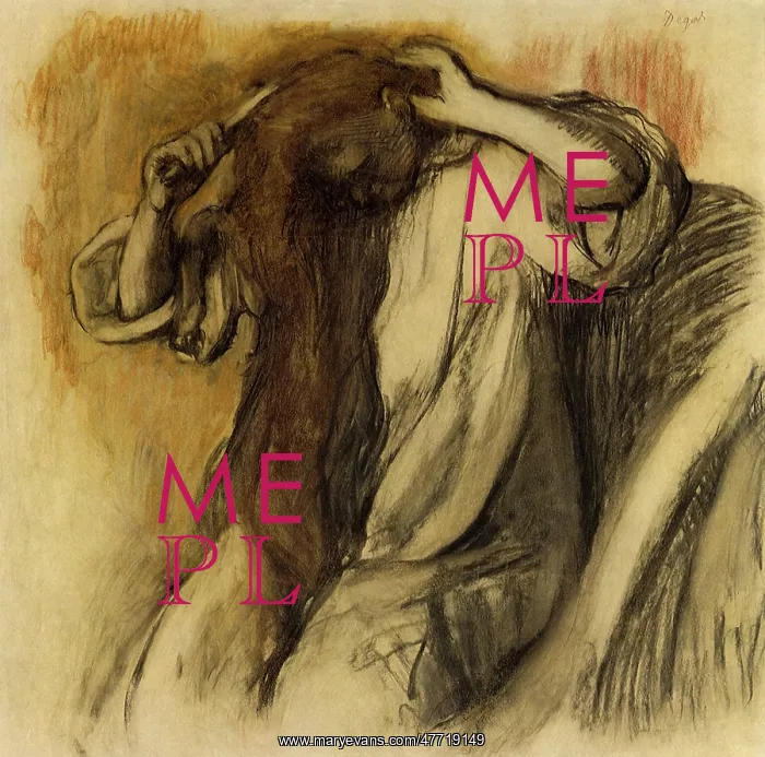  : Woman Combing Hair, by Degas
