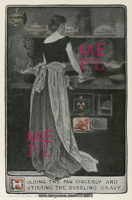 : WOMAN COOKING 1903 : WOMAN COOKING 1903