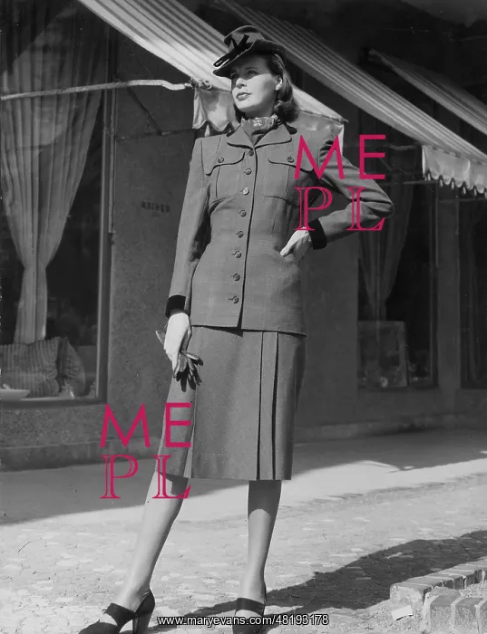 : A woman in a costume, 1941 : A woman in a costume, 1941