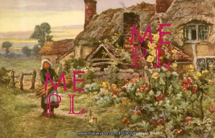  : Woman and Cottage