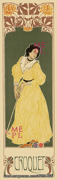 : Woman Croquet Player