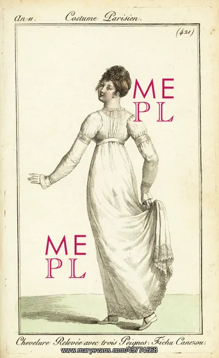 : Woman dancing at a ball, Paris, 1802 : Woman dancing at a ball, Paris, 1802