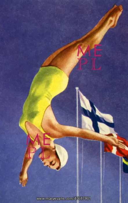  : Woman Diving