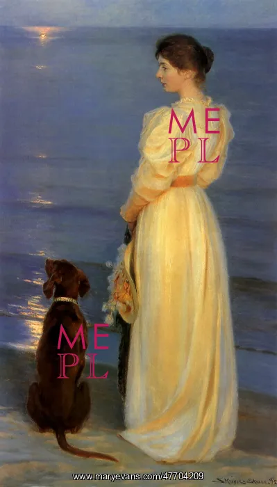  : Woman and Dog on Beach