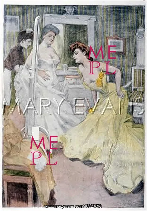 : WOMAN DRESSING C1908 : WOMAN DRESSING C1908