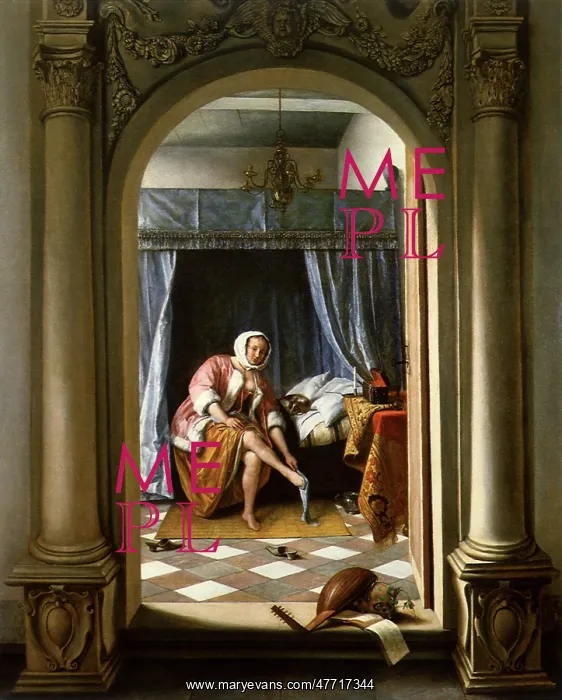  : Woman Dressing, by Jan Steen