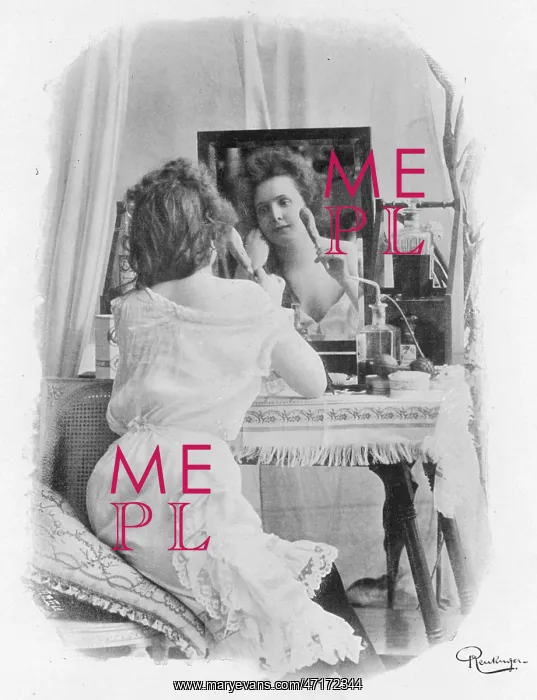 : WOMAN AT DRESSING TABLE : WOMAN AT DRESSING TABLE