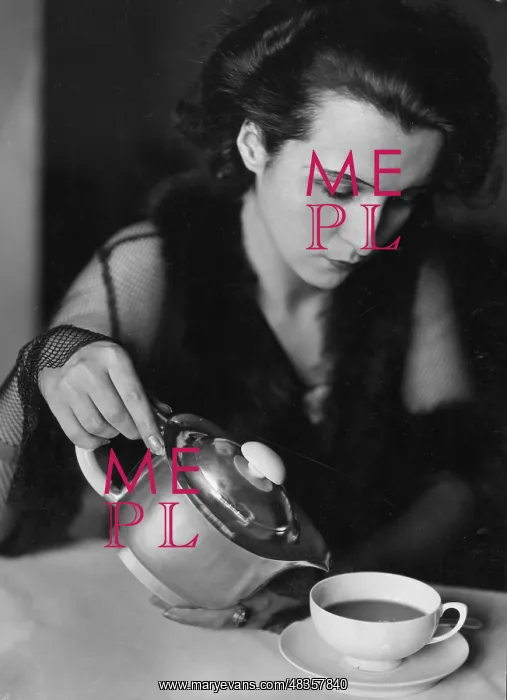 : A woman drinking coffee, 1935 : A woman drinking coffee, 1935