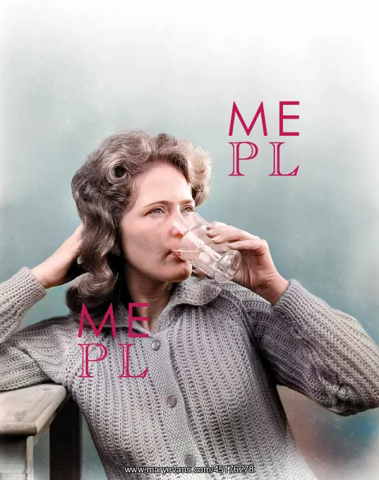 : Woman drinking water