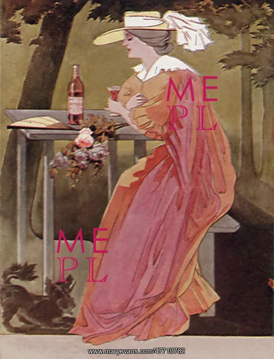 : Woman Drinks Alfresco : Woman Drinks Alfresco