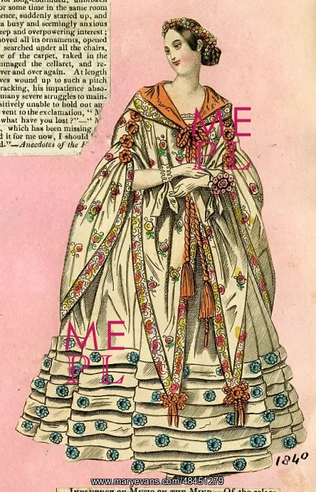  : Woman in early Victorian costume