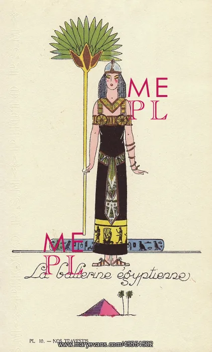 : Woman in Egyptian dancer costume : Woman in Egyptian dancer costume