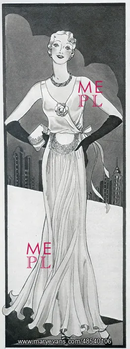 : Woman in Evening Dress : Woman in Evening Dress