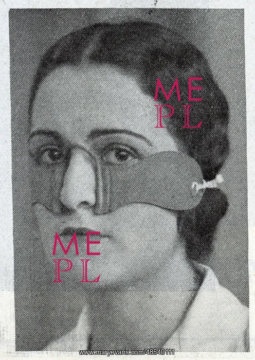 : Woman in Eye Strap : Woman in Eye Strap