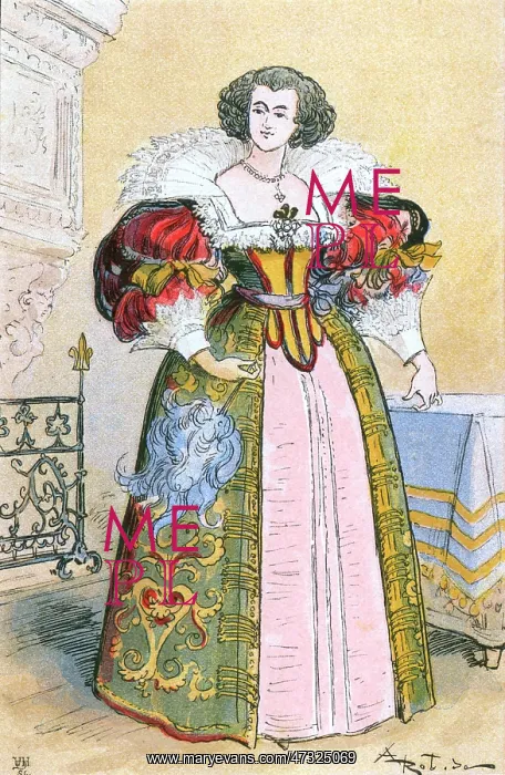: Woman with Fan circa 1620 : Woman with Fan circa 1620
