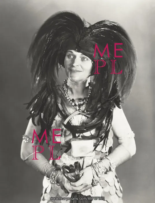 : Woman with feathered hat : Woman with feathered hat
