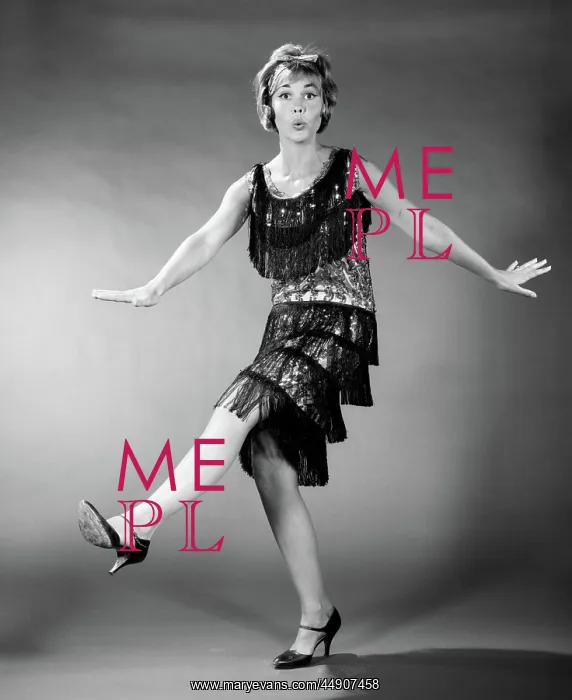 : Woman in flapper costume dancing : Woman in flapper costume dancing