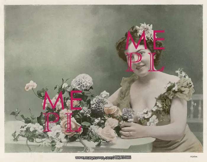 : Woman - Flowers - 1904 : Woman - Flowers - 1904