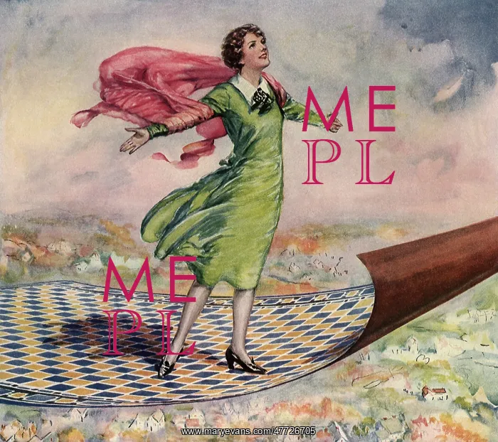: Woman on a Flying Carpet : Woman on a Flying Carpet