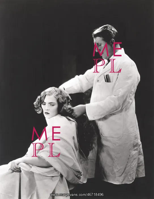 : Woman getting a haircut : Woman getting a haircut