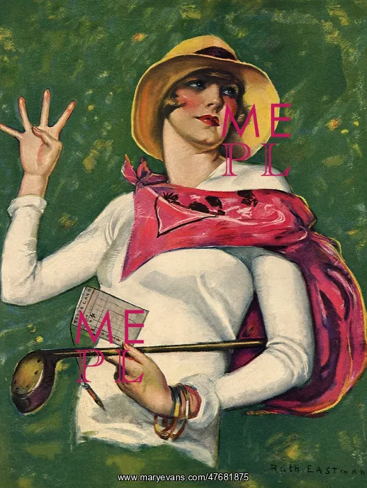  : Woman Giving Golf Score