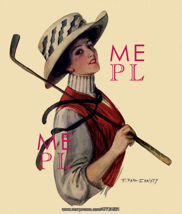  : Woman with Golf Club
