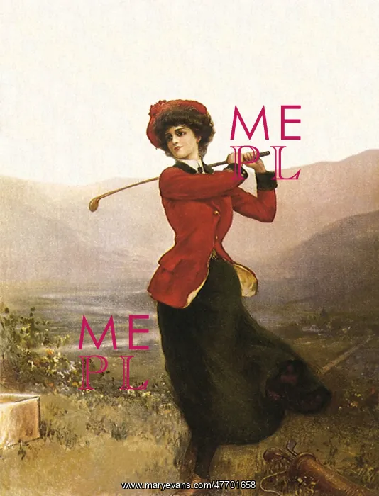  : Woman Golfer by Seaside
