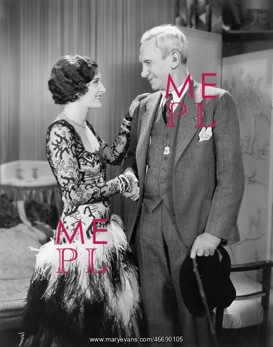 : Woman greeting an older man : Woman greeting an older man