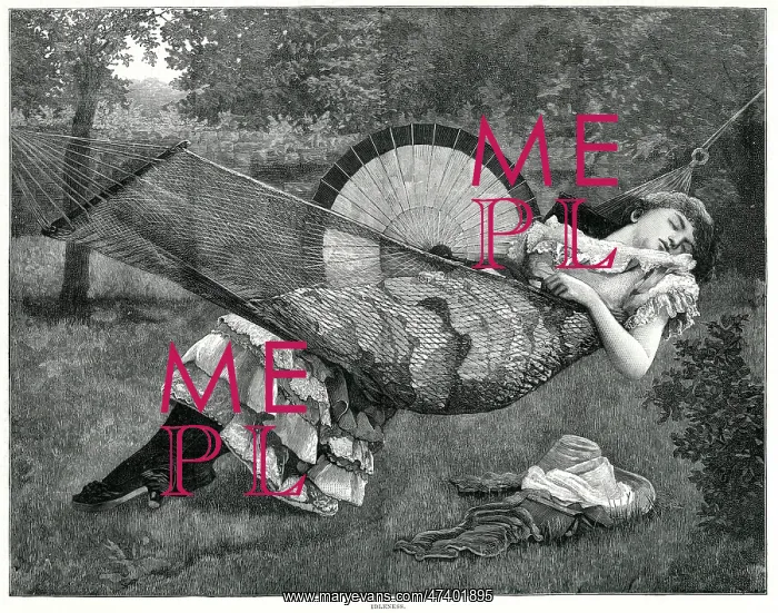 : Woman in hammock 1885 : Woman in hammock 1885